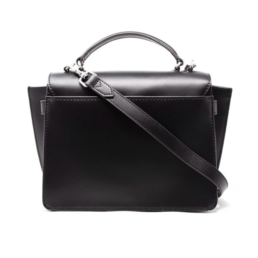 Perfect like new Aimee Kastenberg Phoenix Black Leather Satchel Crossbody Bag - Picture 2 of 9